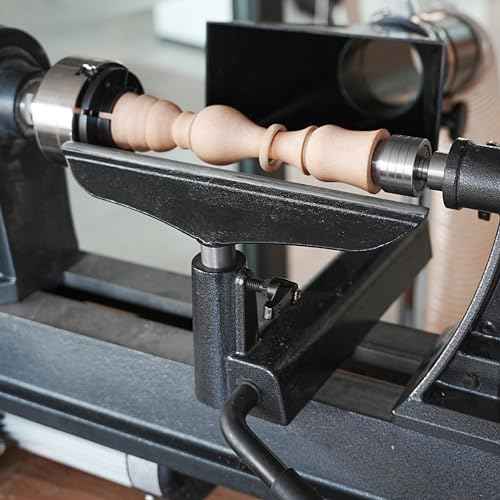 Integrated 12" Tool Rest with 1"(25.4mm) Post with Length 80mm for WoodTurning Lathes.