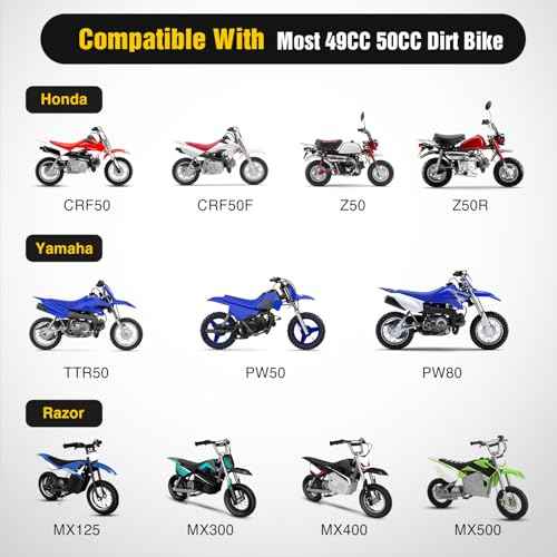 Nilight Dirt Bike Training Wheels Compatible with Razor MX125 MX350 MX400 MX500, Honda XR50 CRF50 Z50 Z50R, Yamaha PW50 TTR50, and Most 50CC Kids' motorcycle, Easy to Install