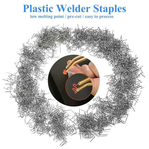 1000pcs 0.8mm Wave Hot Staples Welding Rods Supplies for Plastic Welder Gun to Fix Repair Car Bumpers, Plastic Cracks