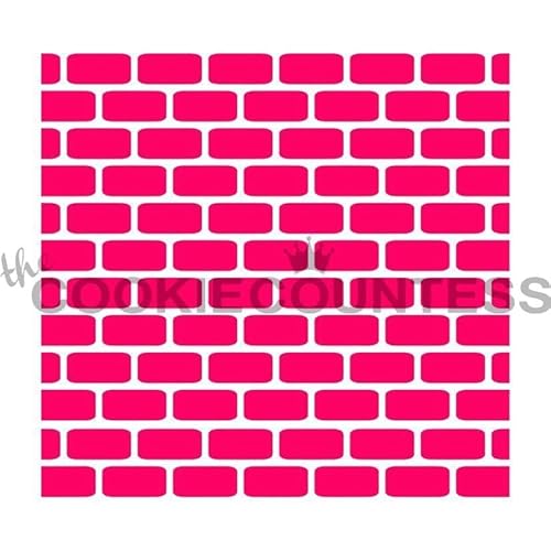 The Cookie Countess Brick Wall Stencil