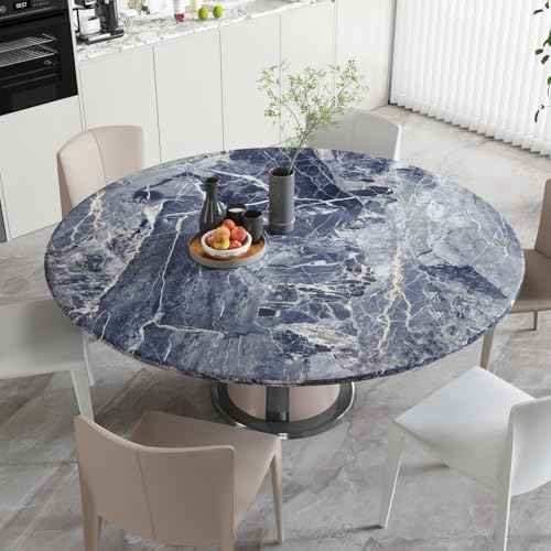 CRE8TIVE Navy Grey Cracked Marble Contact Paper for Kitchen Countertops 12"x80" Adhesive Matte Marble Wallpaper Peel and Stick Waterproof Granite Countertop Contact Paper for Bathroom Cabinets Drawers
