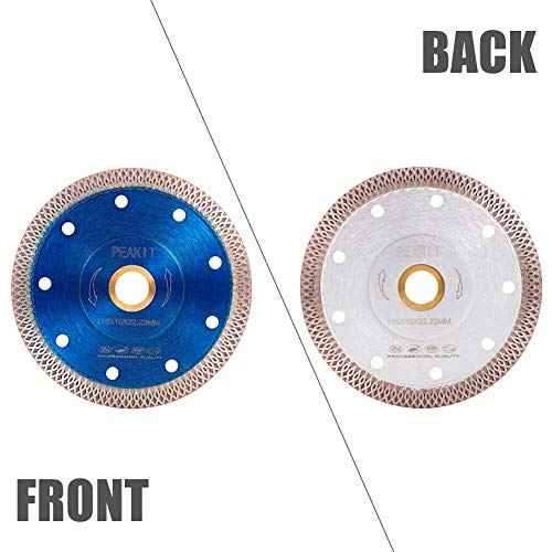Tile Cutter Blade 4.5 Inch Porcelain Diamond Blade Ceramic Cutting Disc Wheel for Angle Grinder, Reversible Color