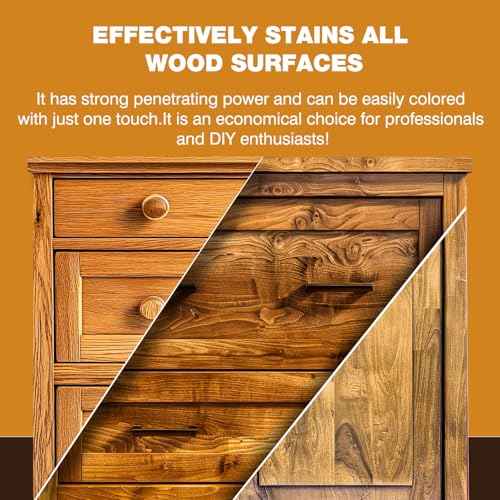 Wood Stain - Stain for Wood - Natural Stain for Furniture - Water Based | Fast Drying, Low Odor - Outdoor & Indoor Paint for Paneling, Cabinets and More - 6.7oz (Red Cherry)