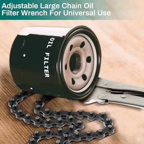 Honoson 2 Pcs 9 Inch Locking Chain Clamp with 35.8 Inch Long Chain Carbon Steel Locking Chain Plier Industrial Pipe Vise Chain Wrench 10.2 Inch Diameter for Pipe Fitting ?Plumbing Woodworking Welding