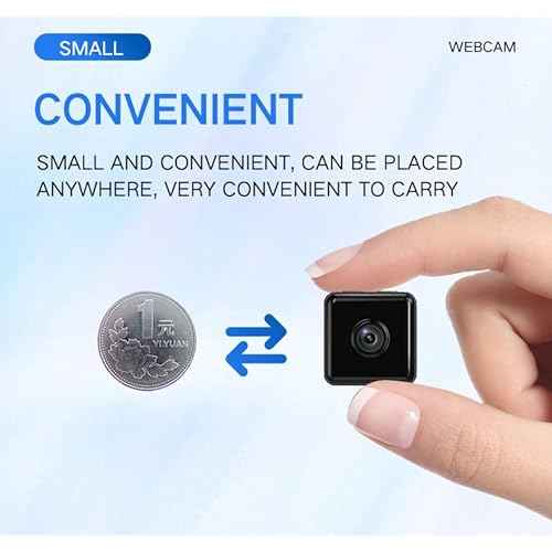 Mini Indoor Wireless WiFi Camera Small Home Security Cameras 1080P Small Outdoor Camara Micro Cam Pet Dog House Security Cams Room Cams No Need WiFi Cam Compatible with Android