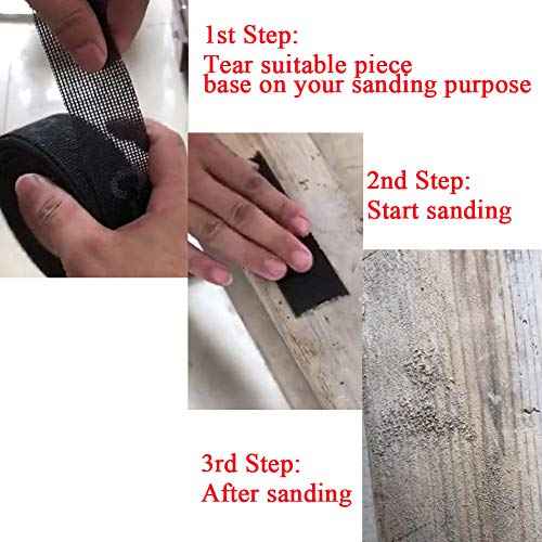 Sanding Rolls/Plumbing Sanding Cloth 1.5" x 11yd (33 ft) / Plumber's Double Side Open Mesh/Aluminum Oxide Grit #120-1Roll