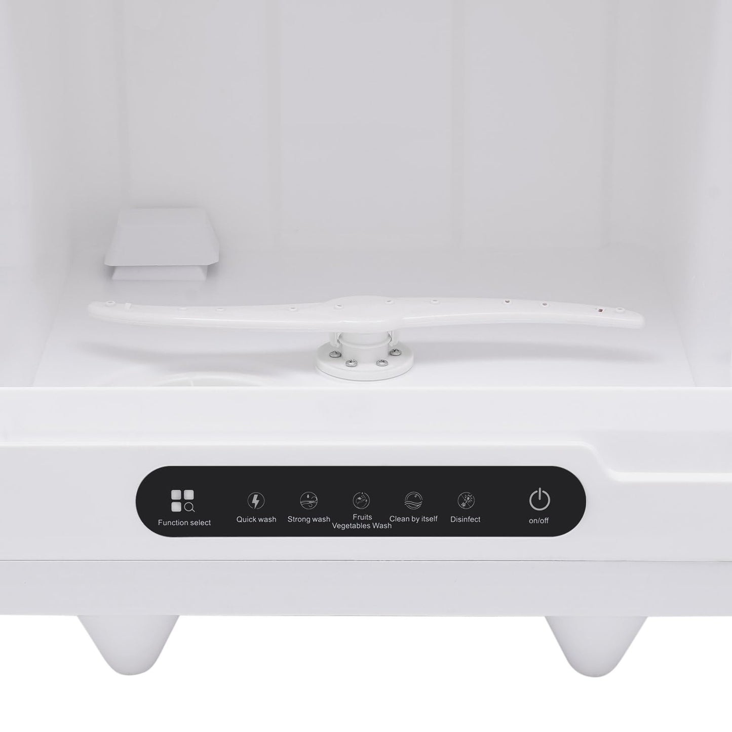 Portable Countertop Dishwasher, 5 Washing 12 Spouts Water Tank Leak-Proof Dry and 360° Rotation Flushing, Uitable for Homes Kitchen Apartments Dormitories Campers Rvs