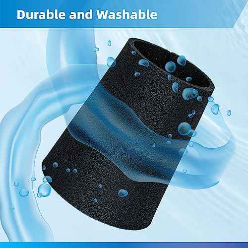 Ximoon 25-1202 Foam Filter Compatible with Stanley 1-5 Gallon Wet/Dry Vacuum SL18910P-3, SL18129, SL18133,SL18129 Filter Sponge Vacuum Cleaner Part