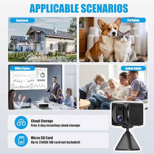 5G WiFi Hidden Spy Camera - 4K HD Indoor Security Cam, AI Motion Detection, Long Battery Life, Night Vision, Wireless Mini Cameras for Home/Baby/Pet (Camera)