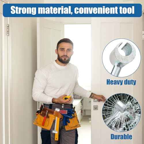 Hinge Gap Adjusting Wrench, 0.55-0.75in, Silver Steel, Practical Hinge Adjustment Tool for Fire, Clean Room, Security Doors