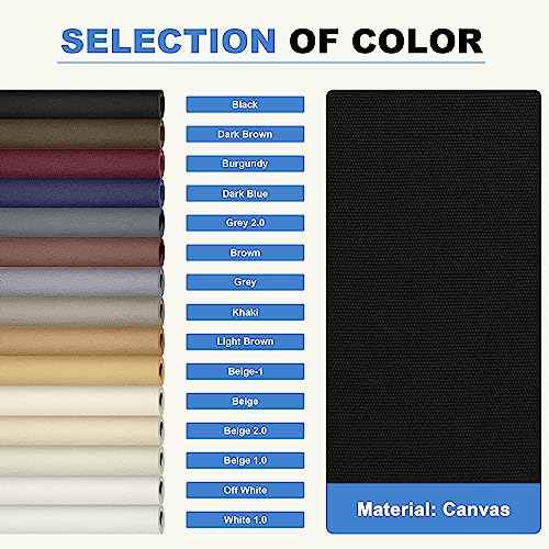 KING MOUNTAIN Canvas Repair Tape,Outdoor Gear Patch, 4¡¿63 Inches,Waterproof,Self-Adhesive for Repairing Boat Covers,Sun Shades,Sofas,Tents,Lounge Chairs,Awnings (Black)