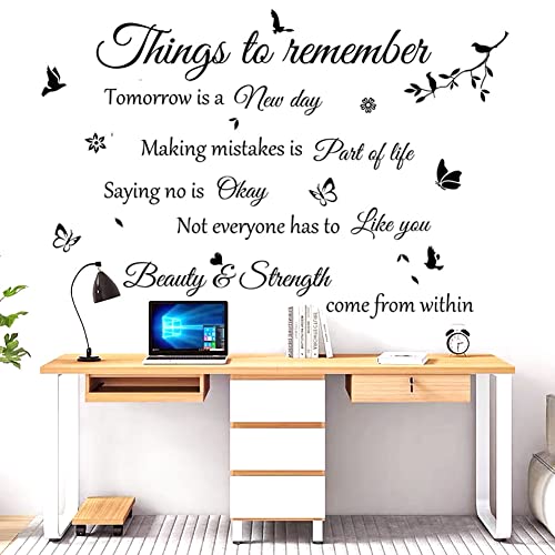 Wall Sticker Wall Stickers Wall Decals Things to Remember Wall decalwall Decor Wall Decorations Home Decor Home Decorations