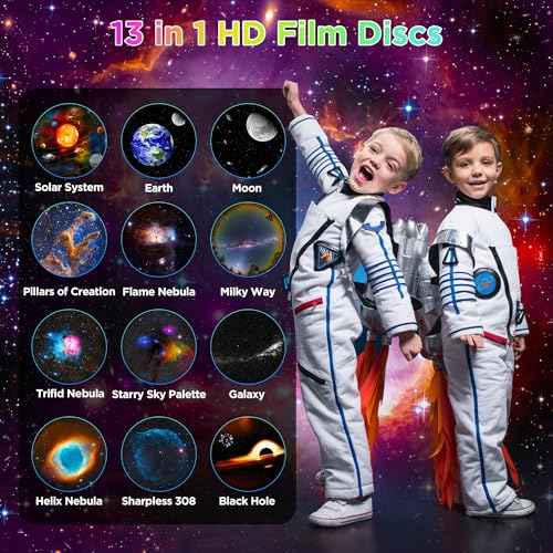 Galaxy Projector, 12 in 1 HD Planetarium Astronaut Galaxy Projector for Bedroom, Galaxy Star Night Light Projector for Kids Adults Gaming Room/Party/Home D?cor