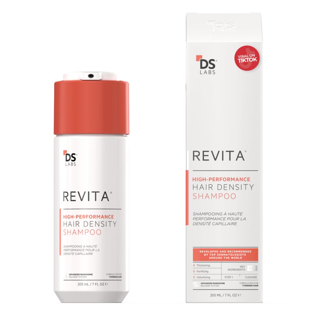 DS Labs For Men & Women Revita Shampoo - Scalp Refreshing Cleanse for Fuller Looking, Volumizing, Lightweight Hydration, Sulfate & Silicone Free, Color Safe, 205 mL