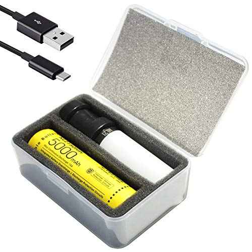Nitecore MPB21 Mini Rechargeable Lantern Flashlight Bundle with 5000mAh Battery Charger and LumenTac Micro USB Cable