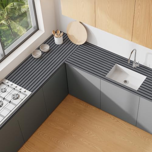 Peel and Stick Wallpaper Wood Slats, SelfAdhesive Wood Contact Paper, Removable WallCovering Home DIY for Wall Decor Bedroom, 17.3" X 118", Easy-to-Apply