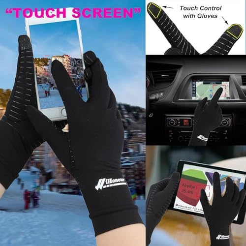 Big Mango 2 Pairs Pack Copper Arthritis Gloves, Compression Gloves for Women Men Relieve Pain from Rheumatoid Arthritis, Carpal Tunnel, Swelling, Everyday Hands Support (Open Finger + Full Finger, XL)