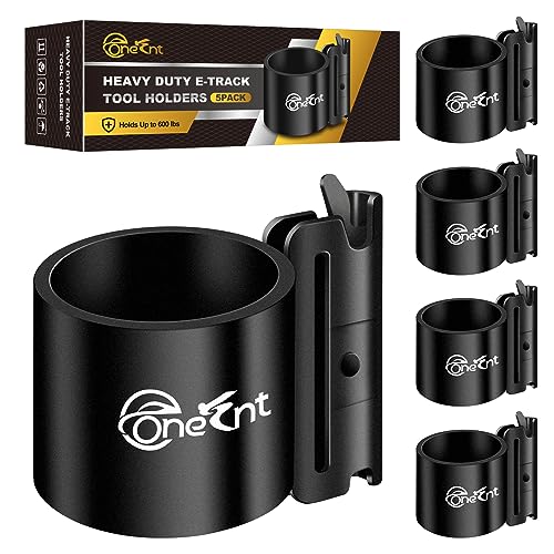 5 Pack E-Track Tool Holders|E Track Accessories for Enclosed Trailer to Heavy Duty Tool Holder |E Track/X Track Tool Hangers to Keep Rakes,Shovels, Broom|E Track Shovel Holder for Truck