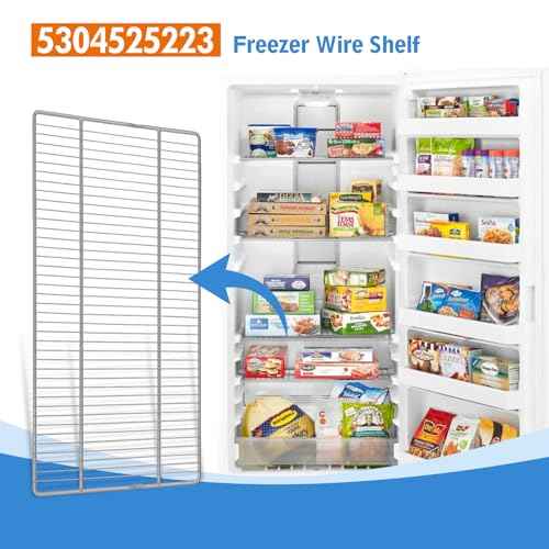 5304525223 Freezer Wire Shelf Compatible with Frigidaire Freezer, Replacement 5304523692 5304537120 4959449 AP6989895 PS16218721 EAP16218721