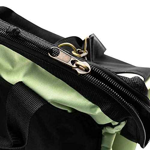 Jetech 17.5-Inch Heavy-Duty Electrician Tool Bag, Waterproof Top Wide Mouth Tools Storage Bag with Adjustable Shoulder Strap MultiPurpose Organizer Bag for Construction Gardening Man