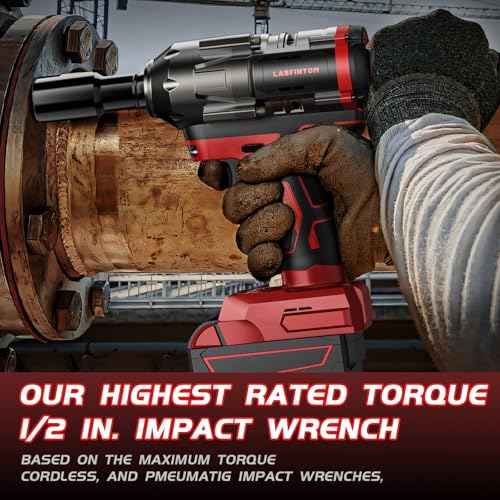 Cordless Impact Wrench 1/2 inch for Milwaukee 18V Battery, 900Ft-lbs(1200N.m) High Torque Impact Driver, Brushless Impact Gun with 4-Mode Speed, 6 Sockets, LED Work Light (Battery NOT included)