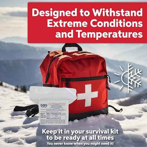 SOS Food Lab Emergency Food Bar - 2400 Calorie Ration (2 Pack Shortbread Cookie) - 2 Day/48 Hour Ready to Eat Supply for Camping, Hiking, Disaster Preparedness - 5 Year Shelf Life Energy Survival Food