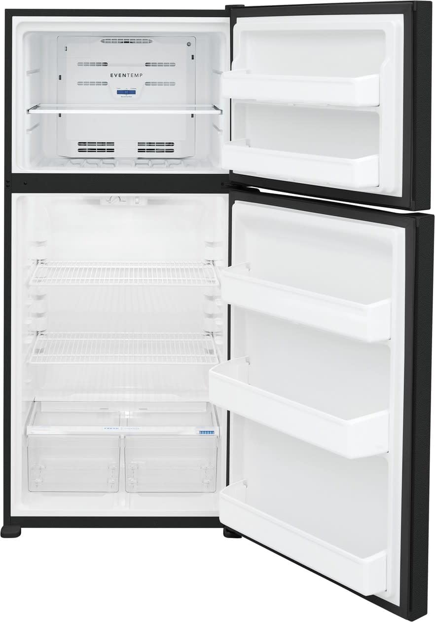 Frigidaire FFTR1814W 30 Inch Wide 18.3 Cu. Ft. Top Freezer Refrigerator with Crisper Bins and Ice Maker Ready - White