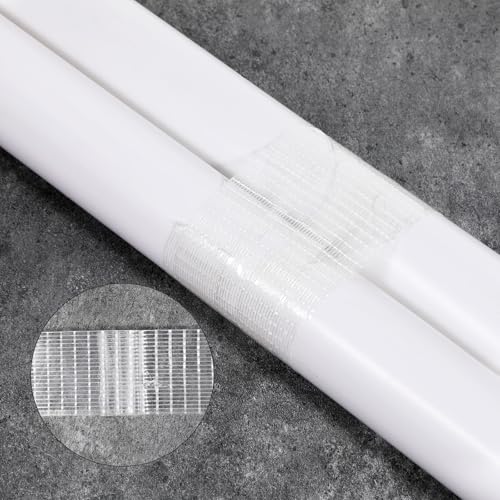 2 Pack Clear Duct Tapes Heavy Duty, Transparent Duct Tape Waterproof Tape High Performance Weather Resistant Tapes Industrial Grade for Residential, Commercial (1 in x 22 Yards)