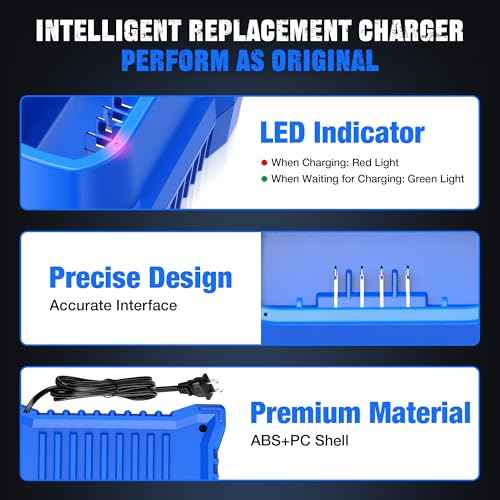Charger Replacement for Kobalt 40-Volt Lithium Ion Power Equipment Battery Rapid Quick Charger, Compact Cordless Power Equipment Battery Charger