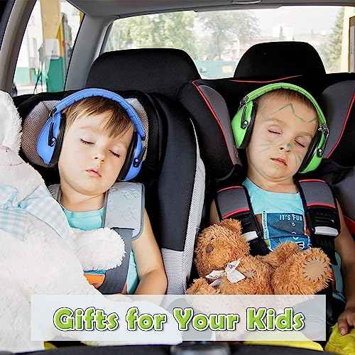 Xuhal 4 Pcs Kids Ear Protection Nrr 28db Safety Earmuffs Hearing Protection Headphones for Noise Reduction Soundproof