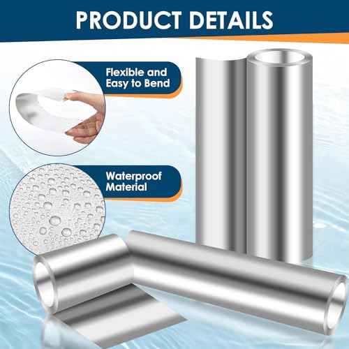 Aluminum Roll Flashing, 12'' x 50' Metal Roofing Roll for Roof and Garden, Prevents Roofing Stains, 0.019-inch/0.3 mm Thickness (26GA) Roof Strip for Moss and Mildew Prevention