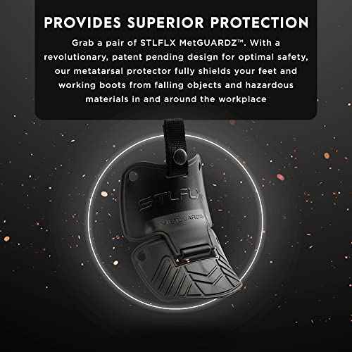 STLFLX - MetGUARDZ¢â Metatarsal Guard for Safety Boots and Shoes, Shoe/Work Boot Metatarsal & Lace Protector, SEN 600, Lace-Up Version