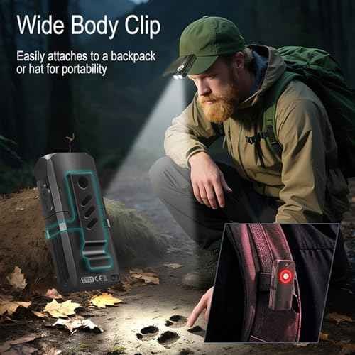 650 High Lumen EDC Keychain Flashlight, Rechargeable Mini Clip-on Flashlight with RGB Light, IP66 Waterproof, Multi-Functional & Tail Magnet for Outdoor Emergency Gear(EV25)