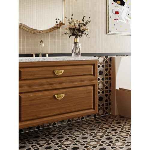 10 Pack Antique Brass Cabinet Pulls Cup Flat Vintage Drawer Pulls Kitchen Cupboard Bathroom Dresser Cabinet Hardware Handles Zinc Alloy