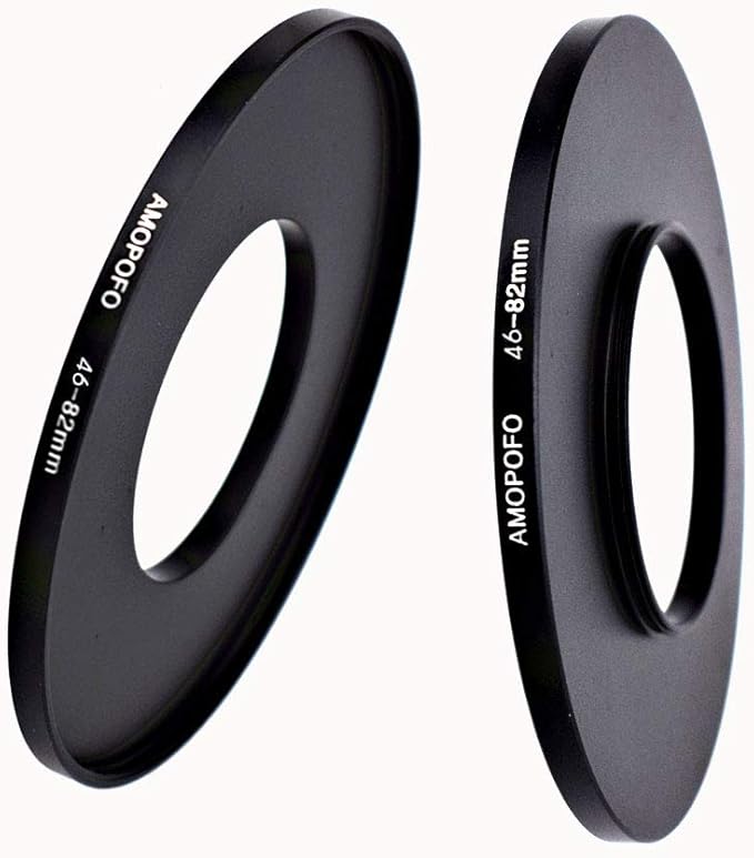 46mm Lens to 82mm Camera Filter Ring Compatible with for All Brands 46mm Lens and 82mm UV,ND,CPL Camera Filter Accessories