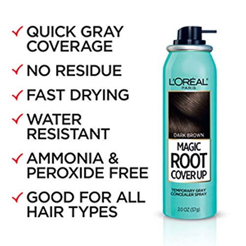 L'Oreal Paris Magic Root Cover Up Gray Concealer Spray Red 2 oz.(Packaging May Vary) (Pack of 2)