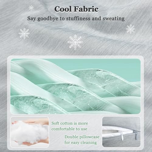 Wheelchair Armrest Pads Wheelchair Cushions for Seniors Arm Rest Cover Elbow Elevation Pillow Wheelchair Lateral Support Transport Chair Accessories Office Gaming Chair Universal(Cooling)