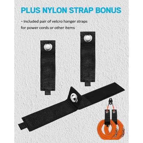 Xislet 4Pcs Jeep Door Hangers Jeep Wall Mount for Door Storage Hangers Compatible with 1956-2025 Jeep Wrangler CJ YJ TJ LJ JK JKU JL JLU JT, Removable Door Storage Holder Garage Hooks Heavy Duty