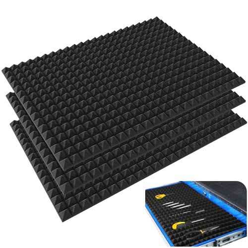 DECOHS 3 Pcs Toolbox Organizer Foam Inserts Sheets, 30 x 22 Inch Non-Slip Tool Drawer Liners, Foam Tool Box Liner for Drawer Box Cases Cabinet Workbench