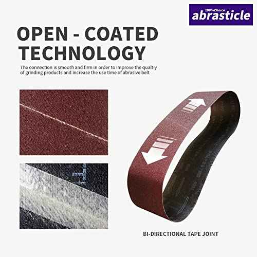 24 Pcs 1/2 x 18 Inch Assorted Aluminum Oxide Sanding Belt,80/120/150 Grit