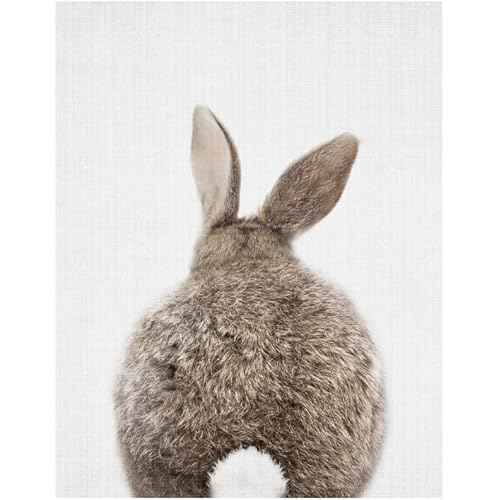 Canvas Bunny Wall Art Nursery Decor,Bunny Rabbit Pictures Wall Decor for Nursery, Rabbit Wall Art Decor,Bunny Prints Wall Art Decor Neutral for Baby Nursery Girls Boys,11" X 14",UNFRAMED