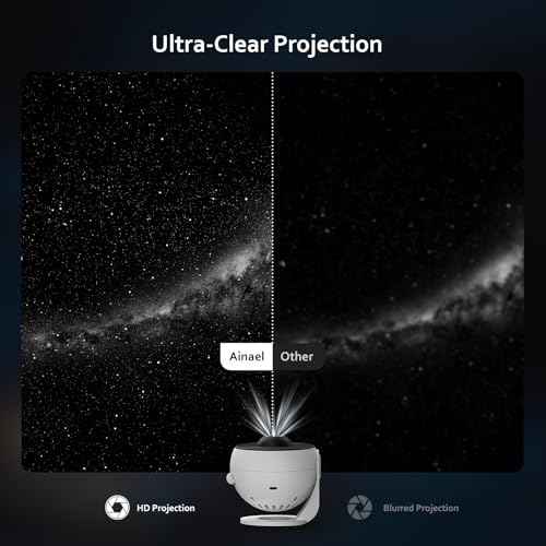 Galaxy Projector, Star Projectors Home Planetarium Space Ceiling Starry Sky Night Light with 3 HD Glass Slides, Galaxy Projector Pro for Kid Adult Bedroom Birthday Gift