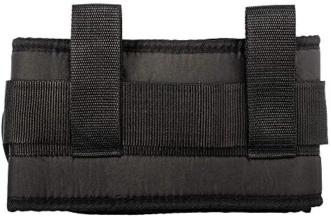 COW&COW Padded Gait Belt with 4 Handles and Quick Release Buckle 5.5 inchs(Black, Large/40inches-60inches)