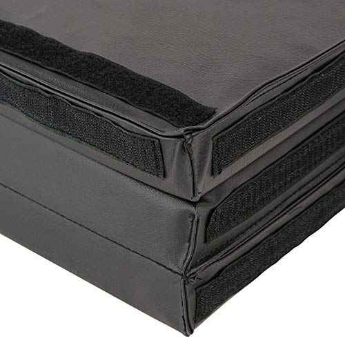 Sunny Health & Fitness Tri-Folding & Puzzle Exercise Mats ? Extra Thick, Durable, Non-Slip, Water-Resistant Cushioning for Home Gym, Yoga, MMA, Gymnastics, Cardio, and Core Workouts