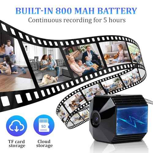 4K Camera - HD Nanny Cam for Indoor, Office, Pet - Mini Camera with App, HD Night Vision, Motion Detection Alert, Cloud & SD Storage