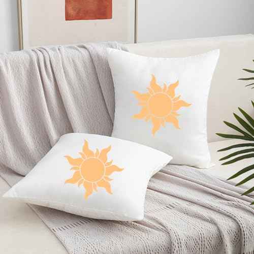 5Pieces Sun Stencils for Painting on Wood Wall Reusable Boho Sun Stencils for Crafts Canvas Furniture Wall Drawing Card Making Pattern Decor