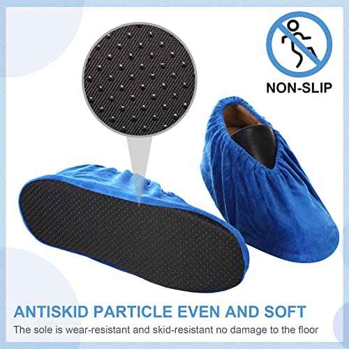 JaGely 11 Pairs Reusable Non Slip Cloth Shoe Covers Washable Thickened Boot Shoe Covers for Indoors and Households(Multicolor)