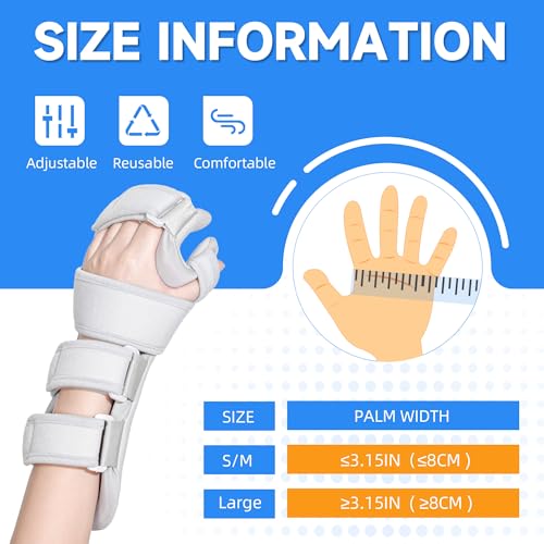 Fanwer Resting Hand Splint - Hand Brace for Stroke Patients, for Straightening Fingers-for Carpel Tunnel, Stroke Recovery, Arthritis, Tendinitis