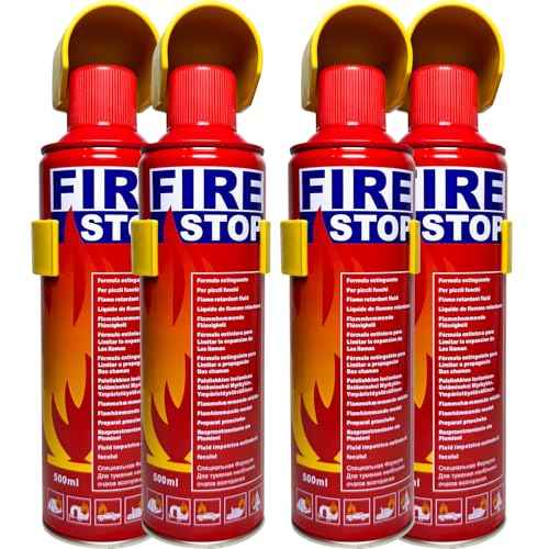 4-Pack Fire Extinguisher with Mount Brackets£¬Portable for Home, Kitchen, Car, Boat£¬BBQ -Multi-Purpose Fire Protection