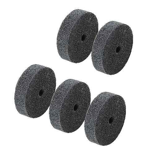 ?????? ???? 5 Pcs 3'' Fiber Buffing Wheel - 3/8'' Arbor Hole Replacement Fiber Buffing Polishing Wheels for Bench Buffer/Bench Grinder